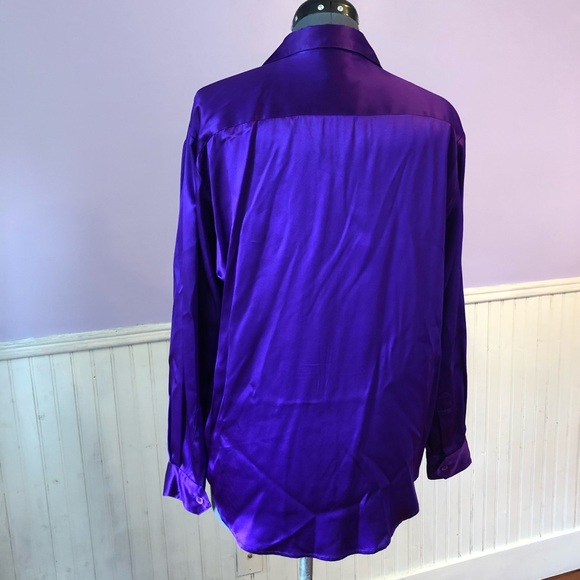 Talbots %100 Silk Button Up Top - Picture 2 of 5